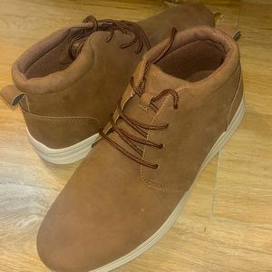Perry Ellis Brown Suede Boots Sz 12